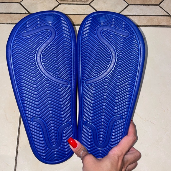 Never Worn Adilette Clogs in Color Royal Blue Size 7 in Men - Picture 14 of 16